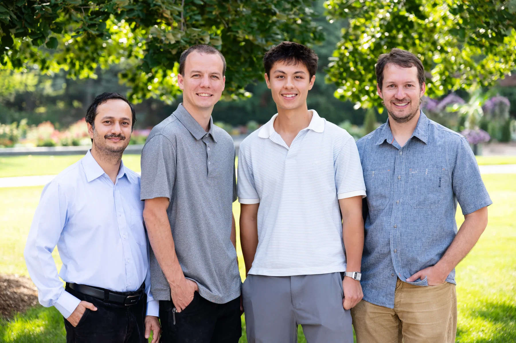 The exactH2O team together outdoors
